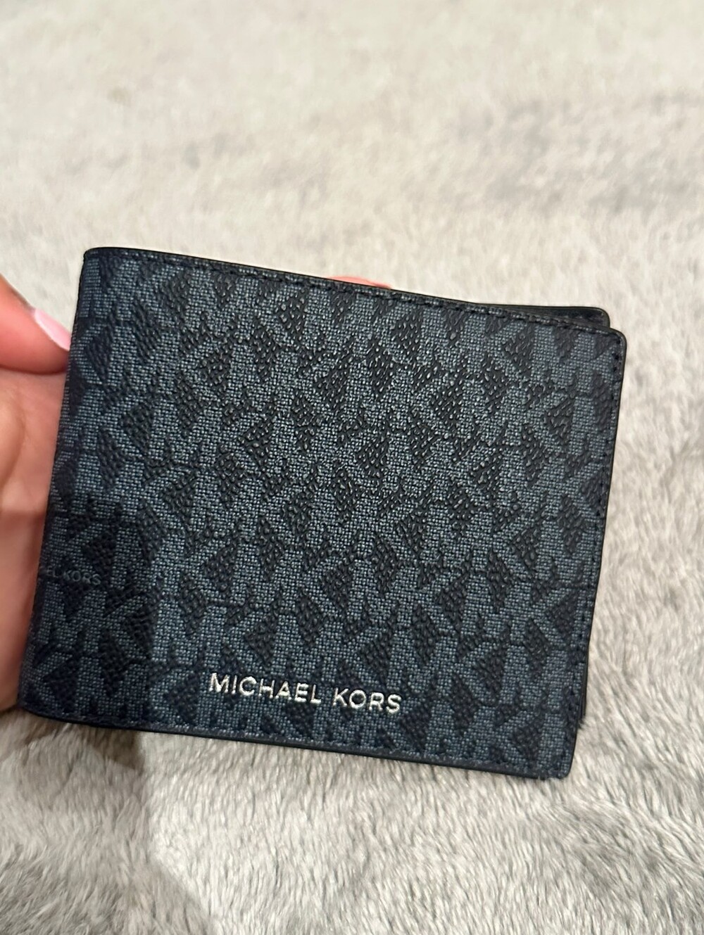 Michael Kors Black MK Logo Bifold Card & Key Holder